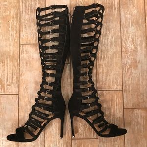 *SALE Vince Camuto Chesta Open Toe Knee High Boots